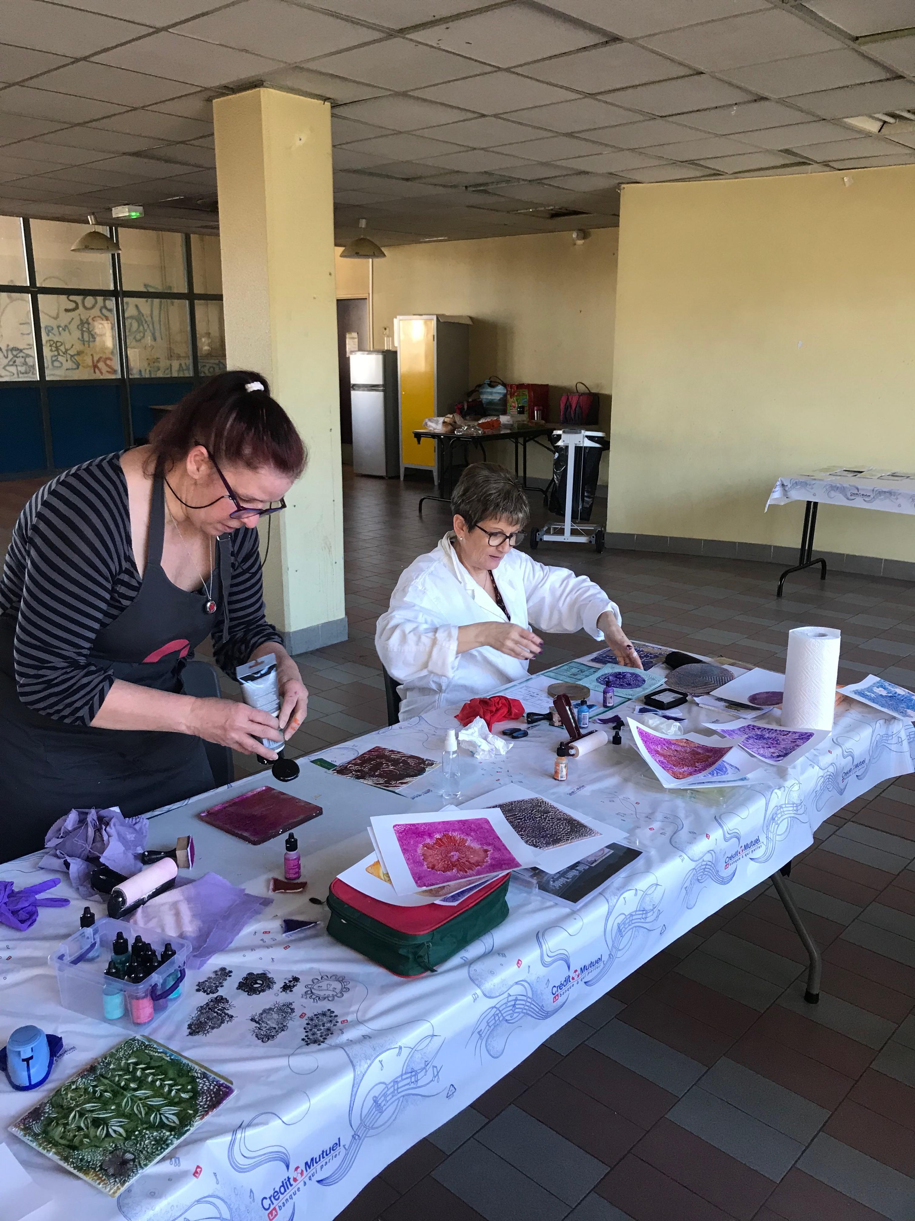 10 ans d'Aka Scrap en 2018 : Atelier avec Azoline