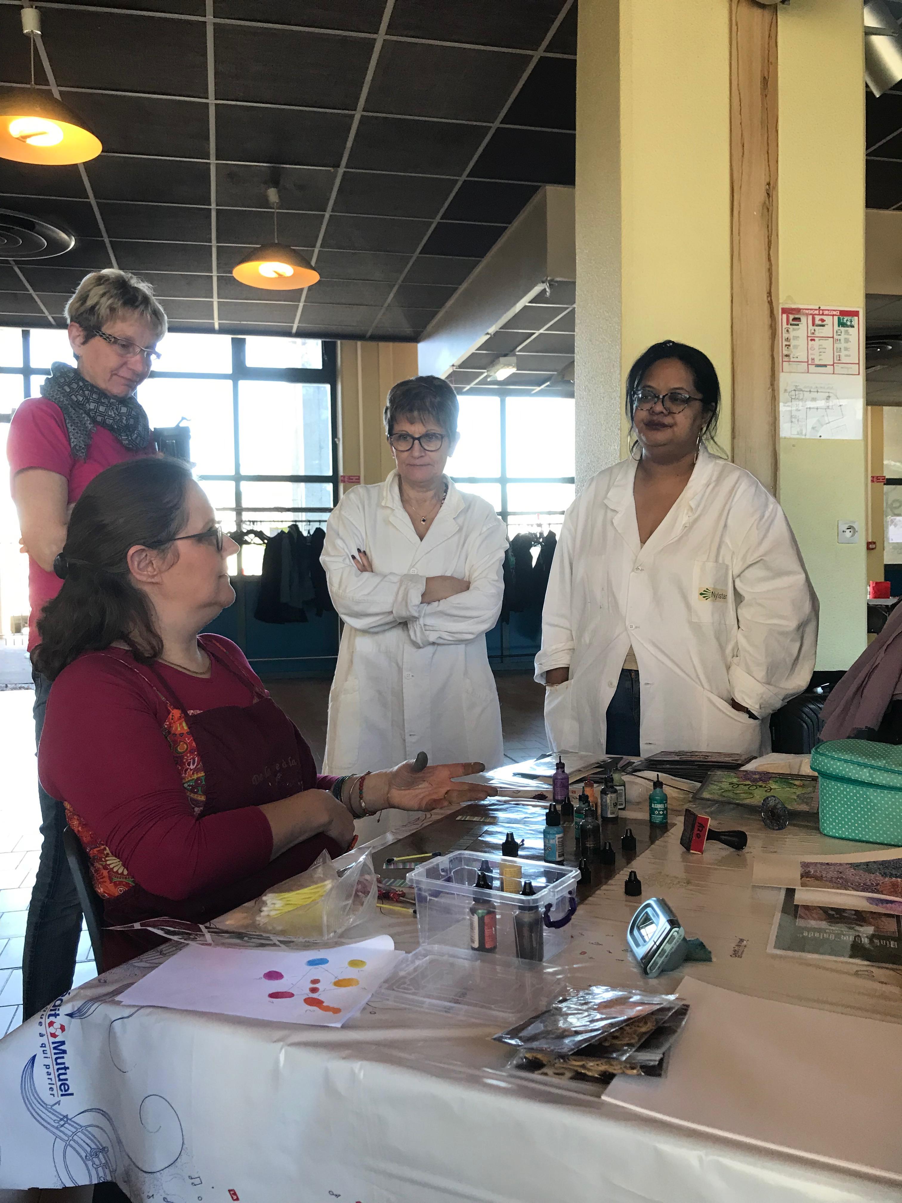 10 ans d'Aka Scrap en 2018 : Atelier avec Azoline