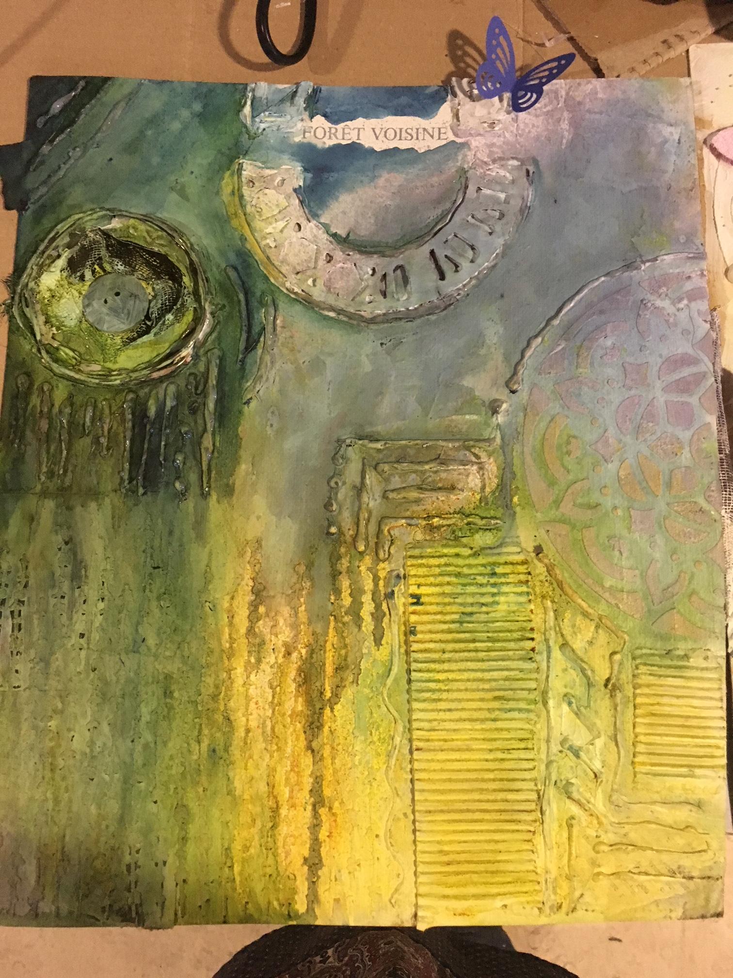 2018 : Atelier mixed-Media avec 