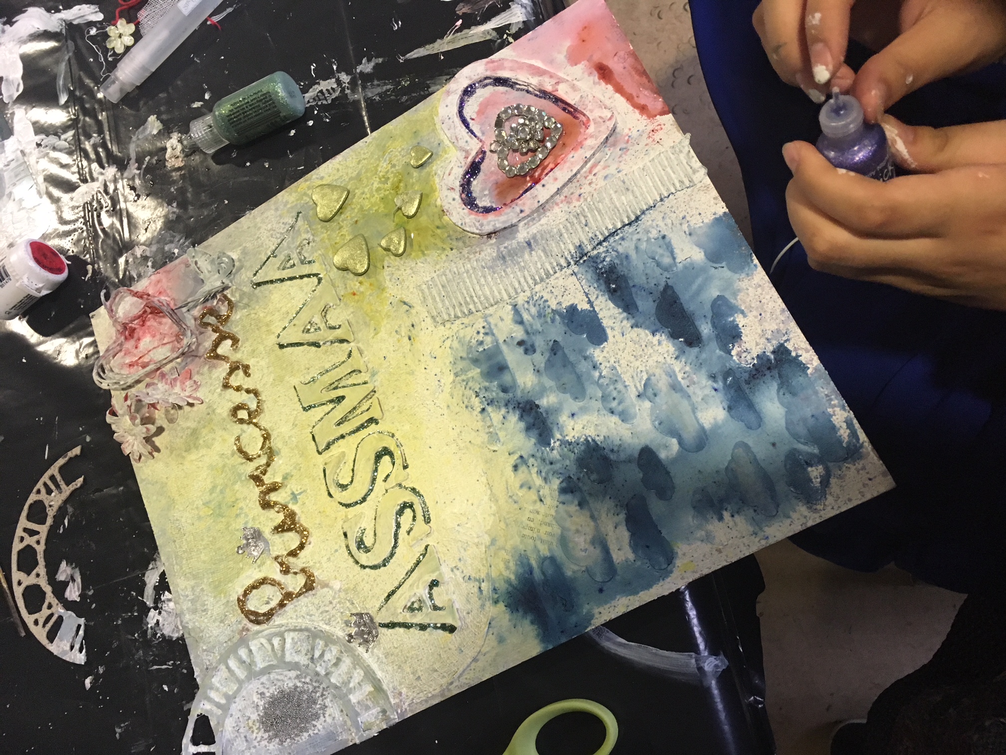 2018 : Atelier mixed-Media avec 