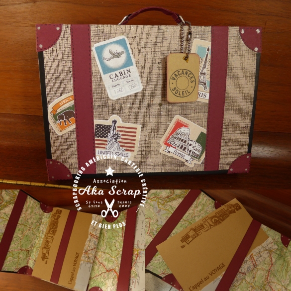 Album valise proposé par Joëlle A. et Joëlle M. pour les 10 ans d'Aka Scrap