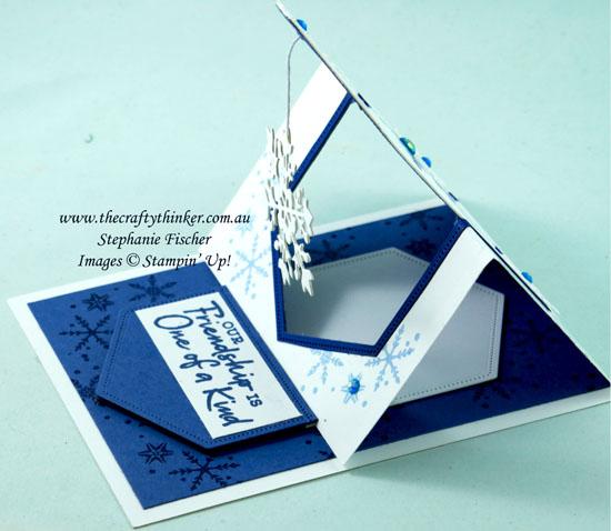 Aperture easel snowflake open side